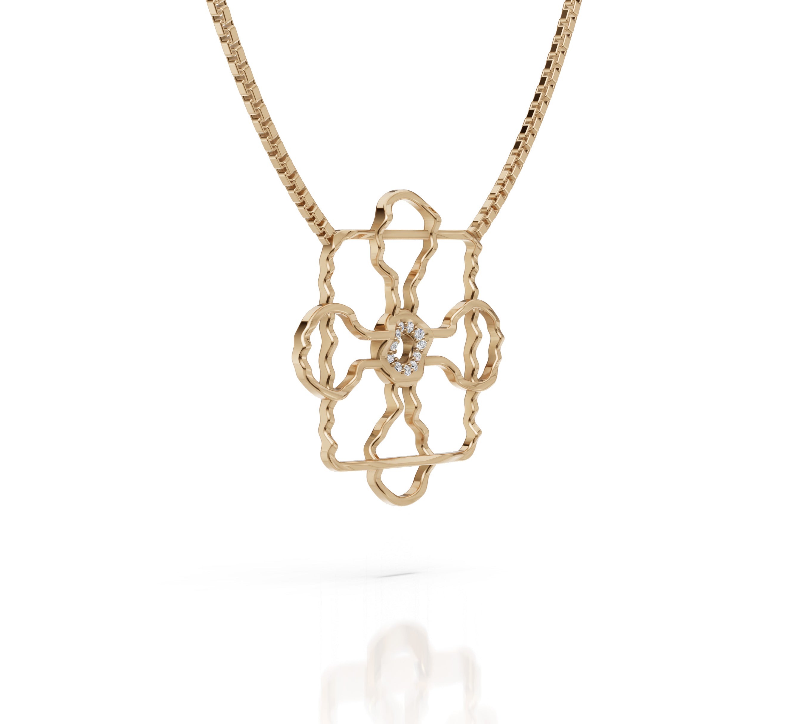 444Hz Vermeil Pendant