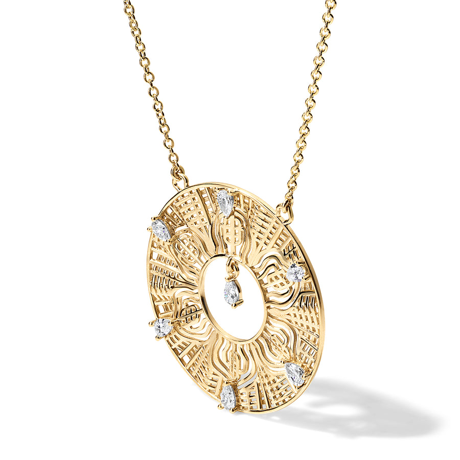963hz Diamond Pendant
