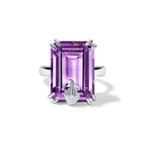 Amethyst Middle Finger Ring
