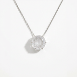 Carved Quartz Flower Pendant