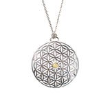 The Flower of Life Pendant in Sterling Silver