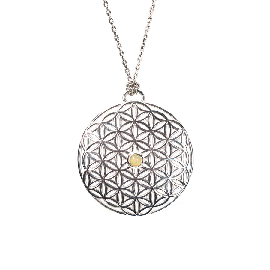 The Flower of Life Pendant in Sterling Silver